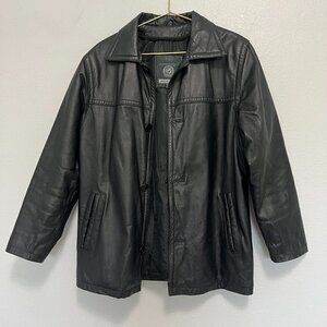 Sergio Vadducci Men's Blak Genuine Leather